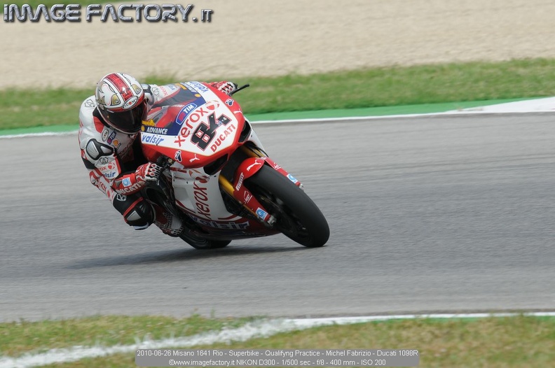2010-06-26 Misano 1641 Rio - Superbike - Qualifyng Practice - Michel Fabrizio - Ducati 1098R.jpg